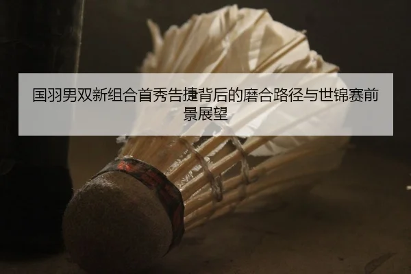 国羽男双新组合首秀告捷背后的磨合路径与世锦赛前景展望
